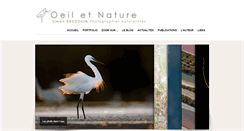 Desktop Screenshot of oeil-et-nature.com